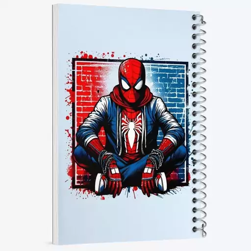 دفتر مشق 50 برگ خندالو طرح مرد عنکبوتی (Spider Man) کد N5153