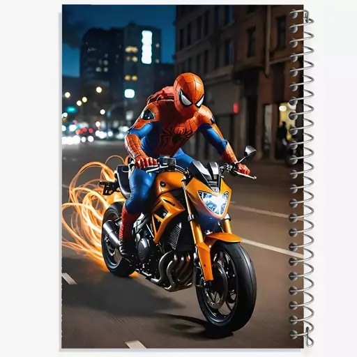 دفتر مشق 50 برگ خندالو طرح مرد عنکبوتی (Spider Man) کد N4732