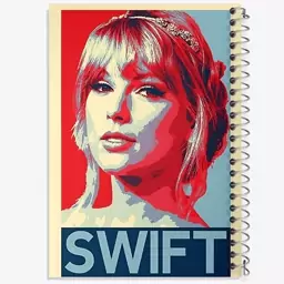 دفتر مشق 100 برگ خندالو طرح تیلور سوئیفت (Taylor Swift) کد F6479