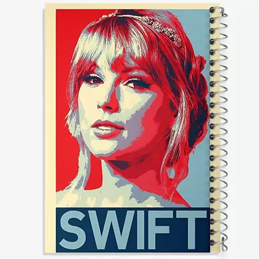 دفتر مشق 100 برگ خندالو طرح تیلور سوئیفت (Taylor Swift) کد F6479