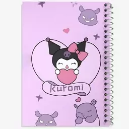 دفتر مشق 50 برگ خندالو طرح کرومی (Kuromi) کد N4824