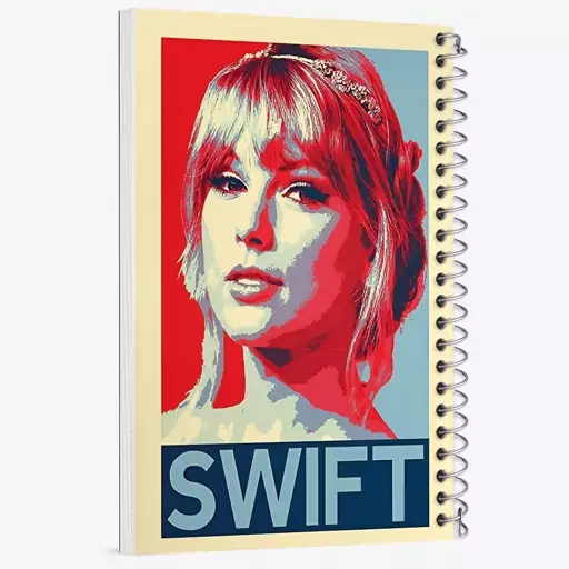 دفتر مشق 100 برگ خندالو طرح تیلور سوئیفت (Taylor Swift) کد F6479