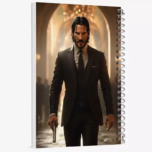 دفتر مشق 50 برگ خندالو طرح جان ویک (John Wick) کد F5297