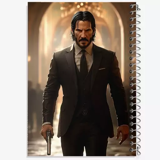 دفتر مشق 50 برگ خندالو طرح جان ویک (John Wick) کد F5297