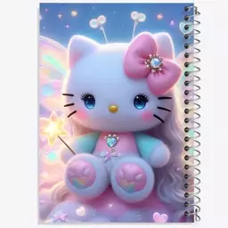 دفتر مشق 50 برگ خندالو طرح هلو کیتی (Hello Kitty) کد F6068