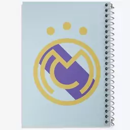 دفتر مشق 100 برگ خندالو طرح باشگاه رئال مادرید Real Madrid  کد 2033