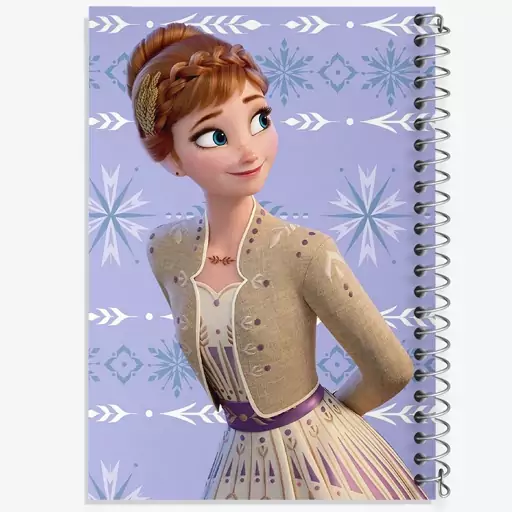 دفتر مشق 100 برگ خندالو طرح السا و آنا انیمیشن فروزن Frozen کد 1416