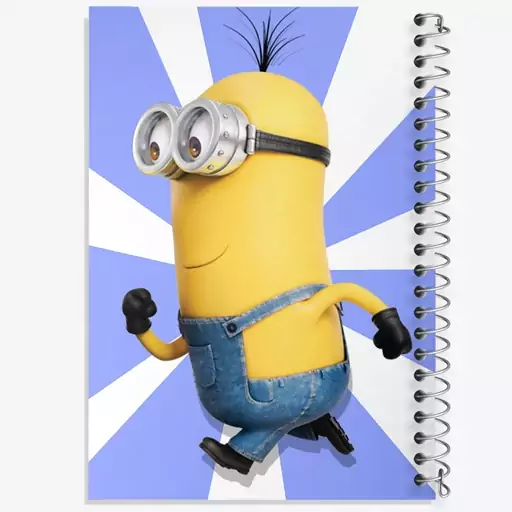 دفتر مشق 100 برگ خندالو طرح مینیون Minions  کد 2450