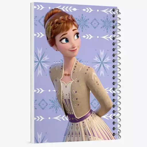 دفتر مشق 100 برگ خندالو طرح السا و آنا انیمیشن فروزن Frozen کد 1416