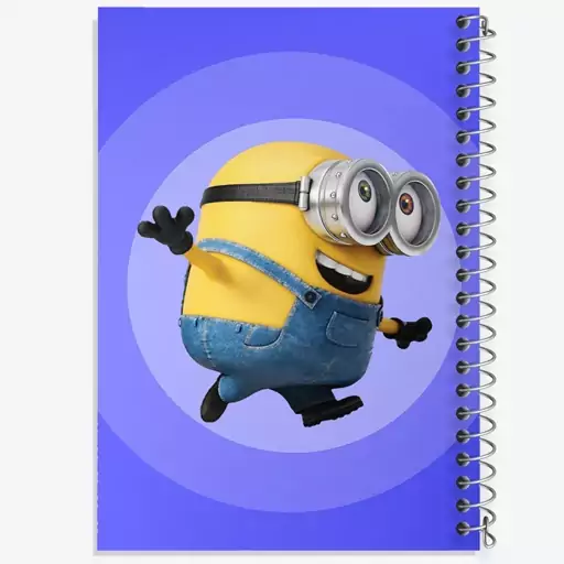 دفتر مشق 100 برگ خندالو طرح مینیون Minions  کد 2442