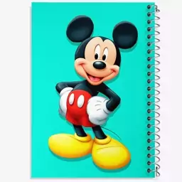 دفتر مشق 100 برگ خندالو طرح میکی موس Mickey Mouse  کد 2434