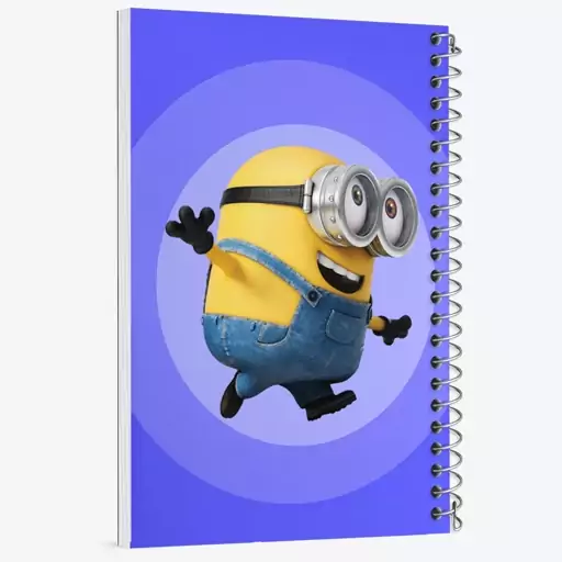 دفتر مشق 100 برگ خندالو طرح مینیون Minions  کد 2442