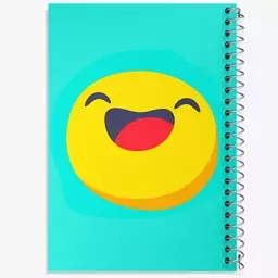 دفتر مشق 100 برگ خندالو طرح ایموجی Emoji  کد 2998