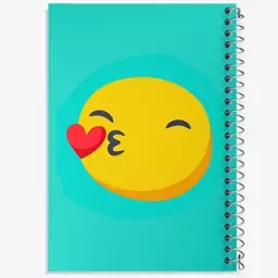 دفتر مشق 100 برگ خندالو طرح ایموجی Emoji  کد 3015