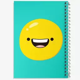 دفتر مشق 100 برگ خندالو طرح ایموجی Emoji  کد 2992