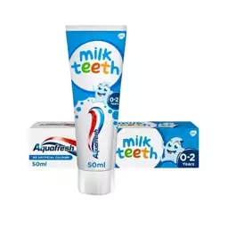 خمیر دندان کودک آکوافرش مدل Milk Teeth حجم 50 میلی لیتر