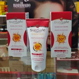 ضد آفتاب و ضد چروک سان سیف بی رنگ SPF50