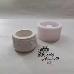 قالب سیلیکونی شات جا شمعی گلدار گل شمعدونی