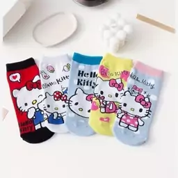 جوراب مچی دخترانه زنانه طرح hello kitty 