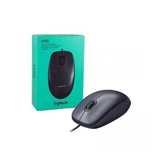 موس سیمی Logitech m90 + پد موس هدیه