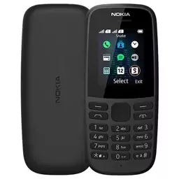 گوشی ساده نوکیا دوسیم Nokia 105 2019 DS (دوسیم کارت+ کدفعالسازی رجیستری )(بدون گارانتی شرکتی دارای گارانتی سلامت7 روز)