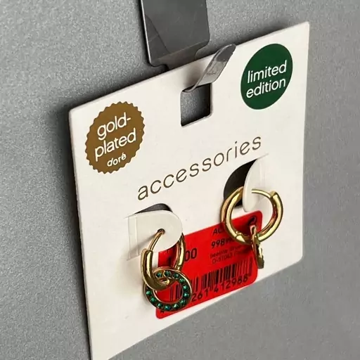 گوشواره نگینی روکش طلا  Accessories