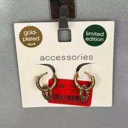 گوشواره نگینی روکش طلا  Accessories