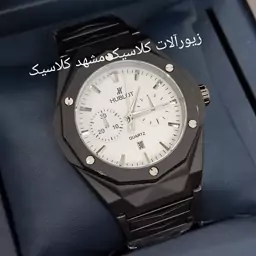 ساعت مچی مردانه هابلوت بند فلزی مشکی خاص 