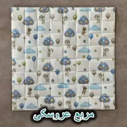 دیوارپوش فومی پشت چسبدار طرح مربع مشبک چاپی عروسکی 70در70 cm ضخامت 6میل (پس کرایه)