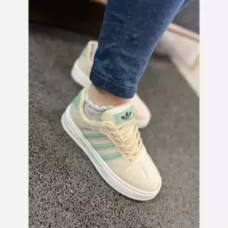 کتونی آدیداس سامبا مشکی سفید دخترانه زنانه کفش ونس اسپرت اسپورت ادیداسADIDAS SAMBA طبی کرمی شیک لژدار لژ دار سبک دوسبسهف