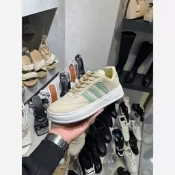 کتونی آدیداس سامبا مشکی سفید کرم زنانه دخترانه کفش ونس اسپرت اسپورت ادیداس ADIDAS SAMBA طبی شیک لژدار لژ دار سبک دوسبسهف