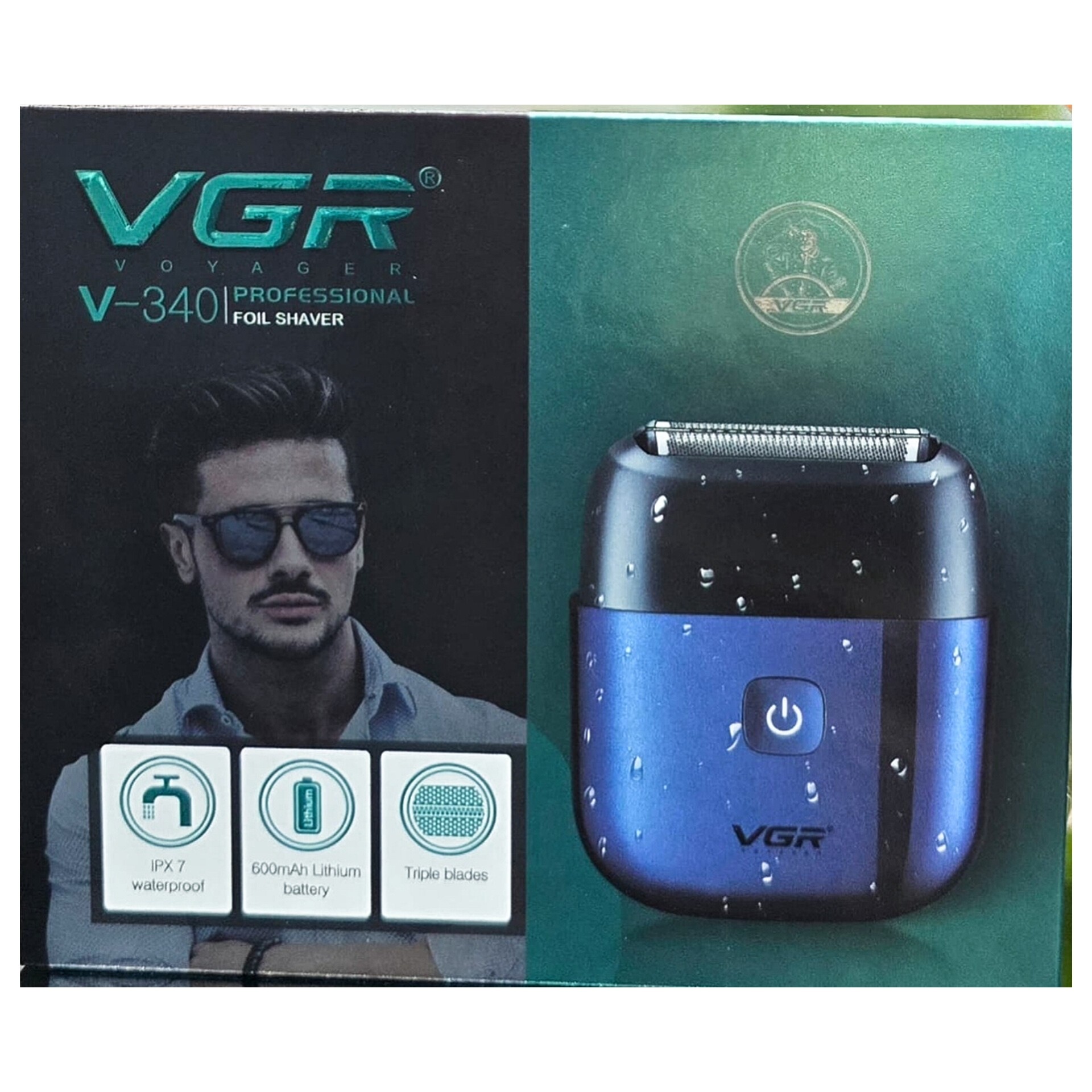 شیور حرفه ای ضدآب وی جی آر مدل VGR V-340 ریش تراش ماشین اصلاح  صفر زن خط زن حجم زن 