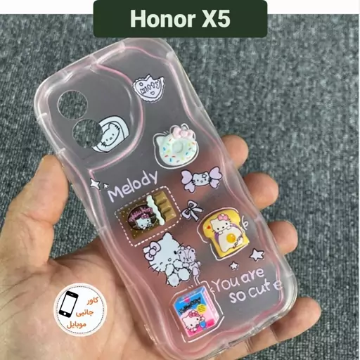 کاور موبایل عروسکی آنر Honor x5 قاب گوشی honor X5 بک کاور x5 x 5 گارد گوشی X 5 کاور موبایل ایکس 5 قاب موبایل ایکس پنج 