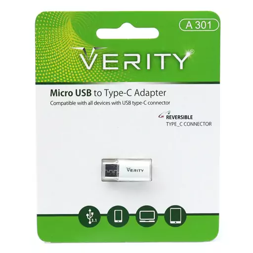 تبدیل Verity A301 OTG MicroUSB To Type-C