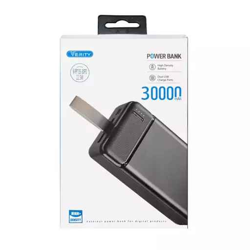 پاوربانک VERITY 30000mAh فست شارژ