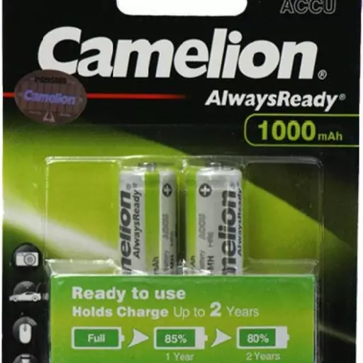 باتری قلم شارژی 1000 میلی آمپر کملیون Camelion (AlwaysReady™ Rechargeable Battery AA )