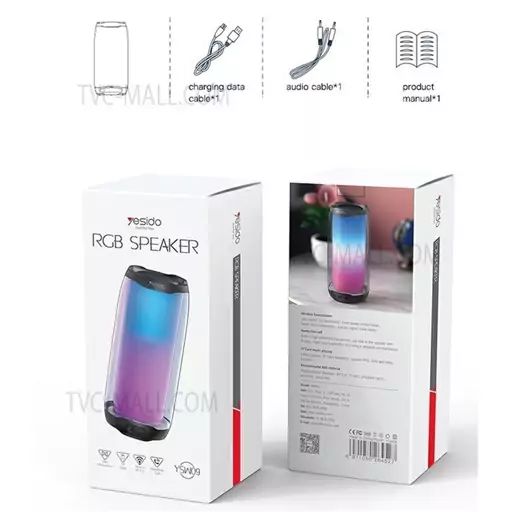 اسپیکر بلوتوث RGB یسیدو مدل YESIDO YSW09