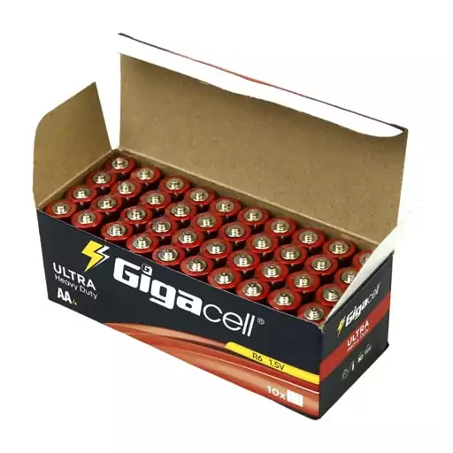 باتری قلمی گیگاسل Gigacell Ultra Heavy Duty R03 1.5V AA بسته 4 عددی شرینک