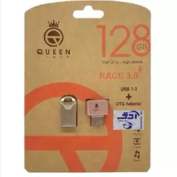 فلش QUEEN TECH USB3.0 مدل RACE ظرفیت 128 گیگابایت