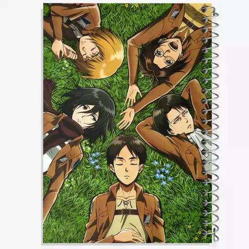 دفتر مشق 100 برگ خندالو طرح انیمه اتک آن تایتان Attack on Titan  کد 4843