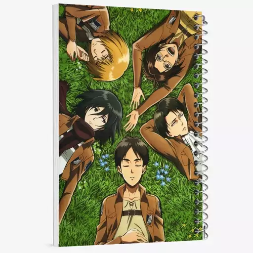 دفتر مشق 100 برگ خندالو طرح انیمه اتک آن تایتان Attack on Titan  کد 4843