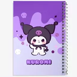 دفتر مشق 50 برگ خندالو طرح کرومی (Kuromi) کد N4185