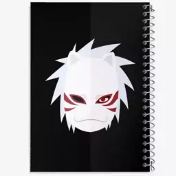 دفتر مشق 100 برگ خندالو طرح ماسک کاکاشی انیمه ناروتو Naruto  کد 11235