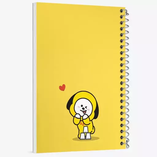 دفتر مشق 100 برگ خندالو طرح چیمی BT21 Chimmy کد 4453