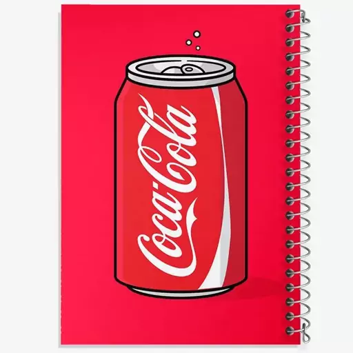 دفتر مشق 50 برگ خندالو طرح نوشابه کوکاکولا(Coca Cola) کد N2151