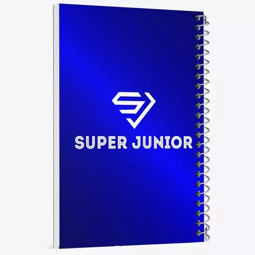 دفتر مشق 100 برگ خندالو طرح گروه سوپر جونیور Super Junior  کد 12182