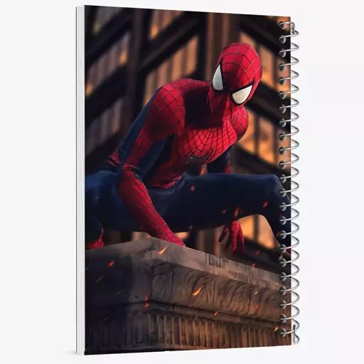 دفتر مشق 100 برگ خندالو طرح مرد عنکبوتی Spider Man  کد 13161