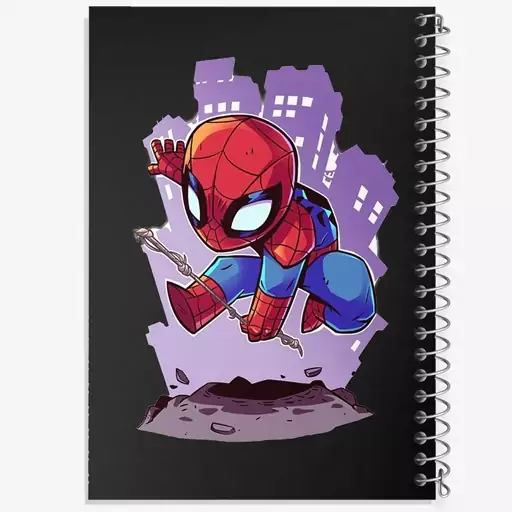 دفتر مشق 100 برگ خندالو طرح مرد عنکبوتی Spider Man  کد 13174