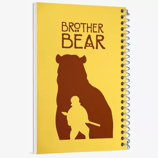 دفتر مشق 100 برگ خندالو طرح انیمیشن خرس برادر Brother Bear  کد 13716