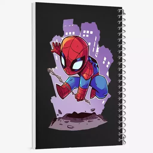 دفتر مشق 100 برگ خندالو طرح مرد عنکبوتی Spider Man  کد 13174